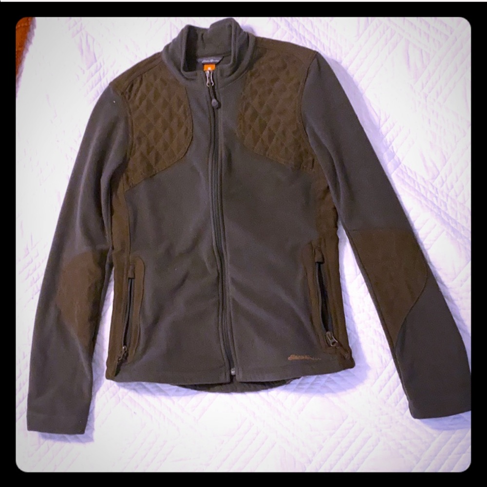 Eddie Bauer Fleece Jacket Army Green XS